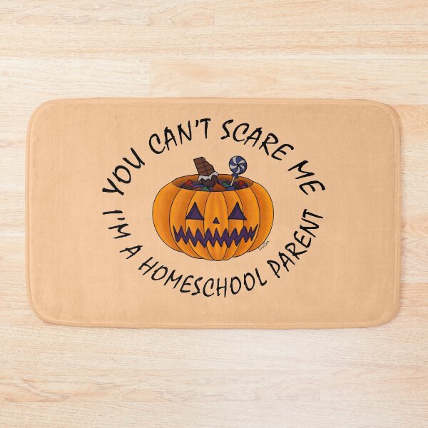 Item preview, You Can't Scare Me I'm a Homeschool Parent - Halloween Jack O'lantern - Pastel Orange designed and sold by EcoElsa.