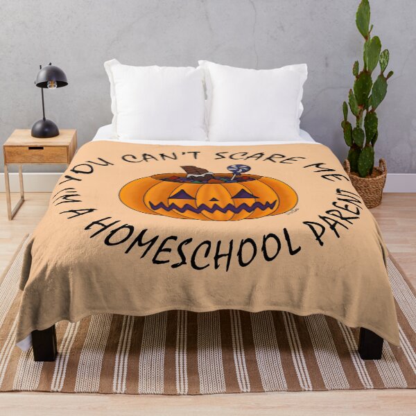 Item preview, You Can't Scare Me I'm a Homeschool Parent - Halloween Jack O'lantern - Pastel Orange designed and sold by EcoElsa.