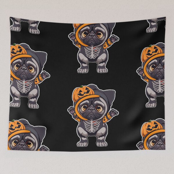 Item preview, Pug Dog Skeleton - Pug Halloween - Halloween Pug - designed and sold by Luvjesus2.