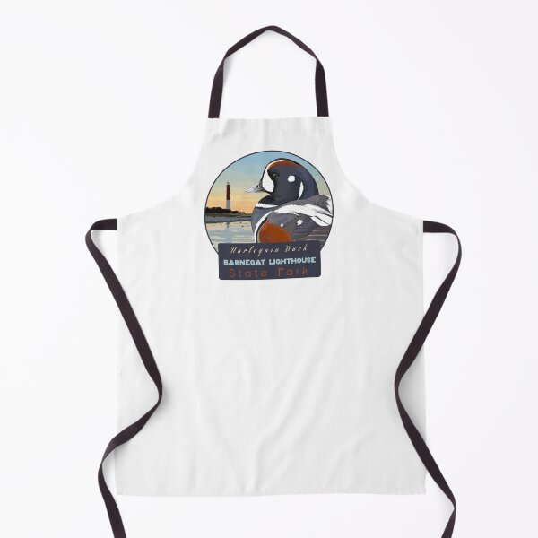 Item preview, Birds and Parks: Barnegat Lighthouse State Park/Harlequin Duck designed and sold by LauraWolfArtist.