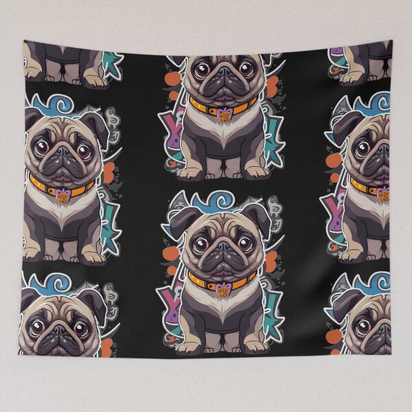 Item preview, Funny Pug Dog - Pug Halloween - Halloween Pug - designed and sold by Luvjesus2.