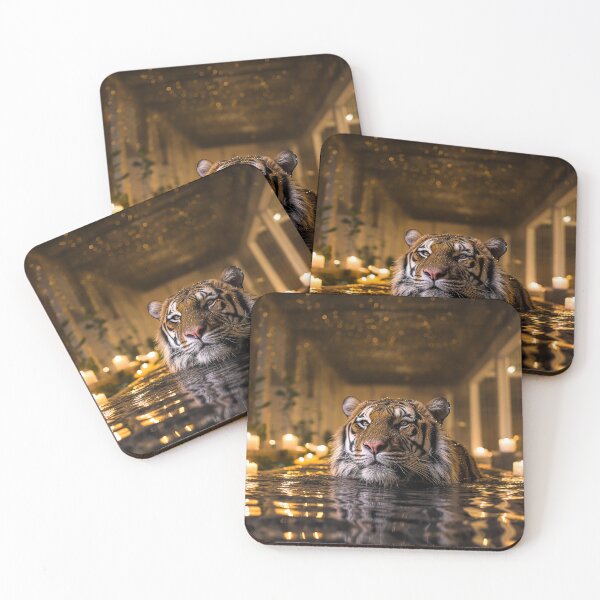 Item preview, Relaxing Tiger Spa designed and sold by Elisabeth Lucas.