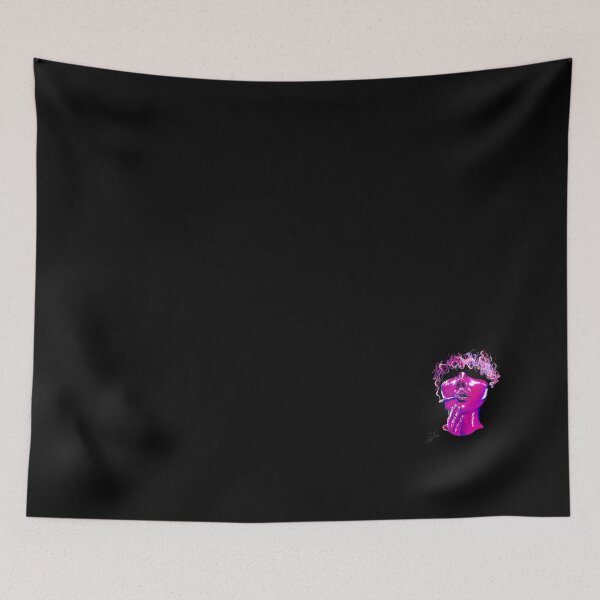 Item preview, Smoke woman. Drawing on black paper, art, punk, design. @aleo_arte designed and sold by AleOart.