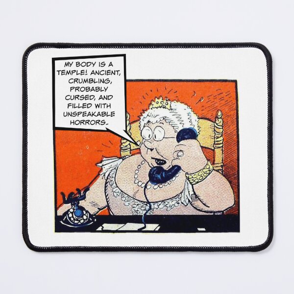 Item preview, My Body Is A Temple! Aging Humor designed and sold by SSustainable.