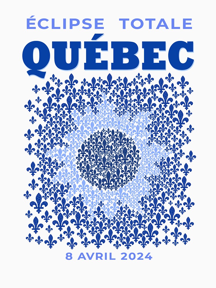 Thumbnail 3 of 3, Baseball ¾ Sleeve T-Shirt, Quebec 2024 Total Eclipse designed and sold by Eclipse2024.