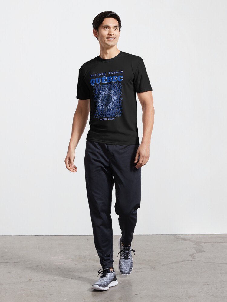 Thumbnail 5 of 7, Active T-Shirt, Quebec 2024 Total Eclipse designed and sold by Eclipse2024.