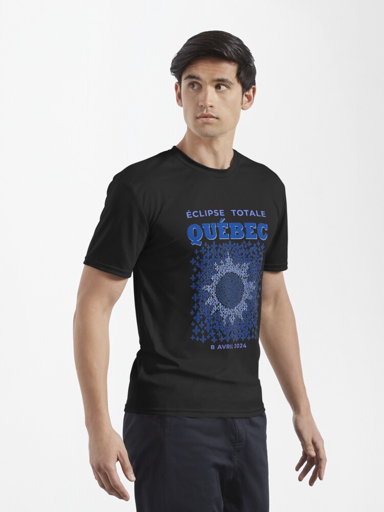 Thumbnail 3 of 7, Active T-Shirt, Quebec 2024 Total Eclipse designed and sold by Eclipse2024.