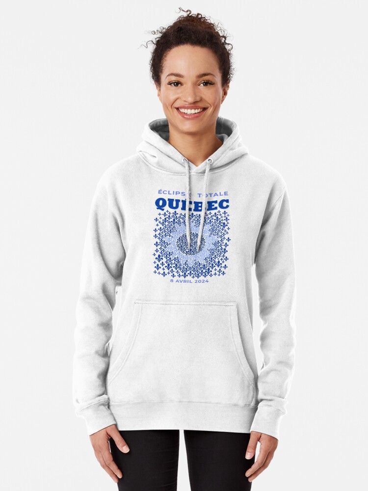 Thumbnail 2 of 5, Pullover Hoodie, Quebec 2024 Total Eclipse designed and sold by Eclipse2024.