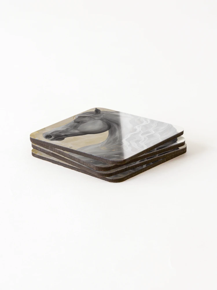 Thumbnail 4 of 5, Coasters (Set of 4), Checkmate I designed and sold by Sasha Art Gallery.