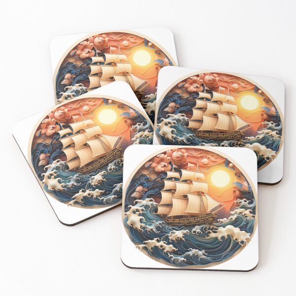 Item preview, A ship Sailing through Ocean designed and sold by KNAA.