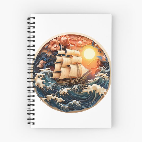 Item preview, A ship Sailing through Ocean designed and sold by KNAA.