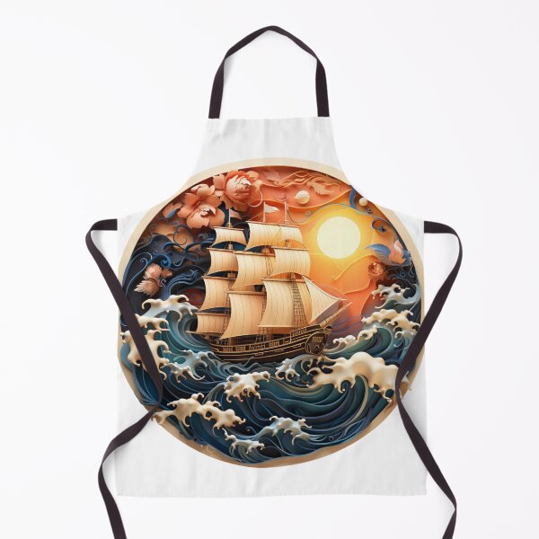 Item preview, A ship Sailing through Ocean designed and sold by KNAA.