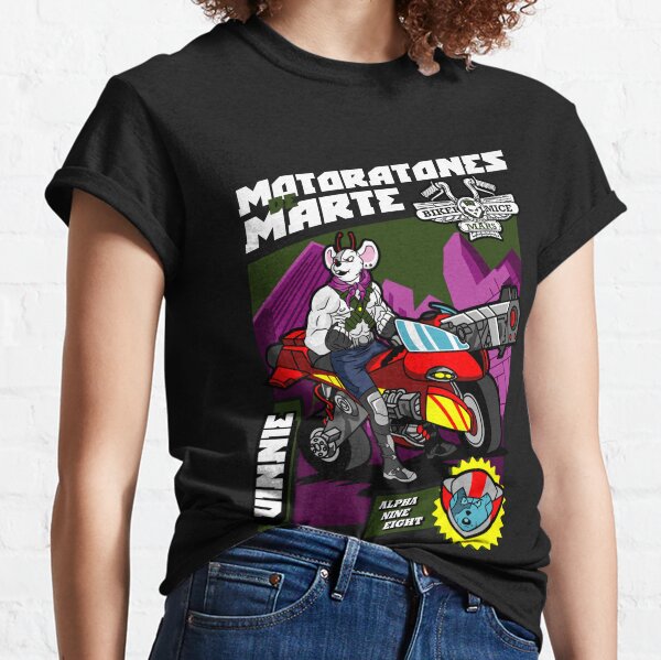 Vinnie Bikers from Mars Art - Retro Cartoon Biker Mouse Classic T-Shirt