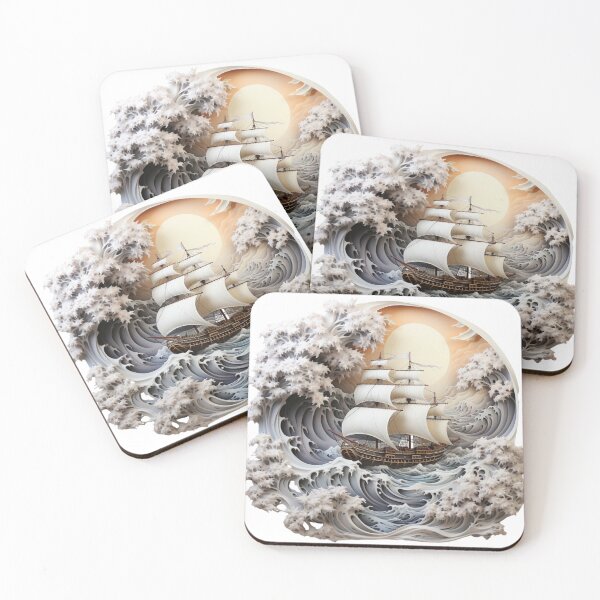 Item preview, A Ship Sailing through the wave designed and sold by KNAA.