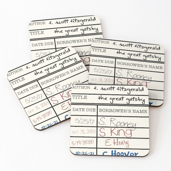 Item preview, The Great Gatsby Library Card designed and sold by noelle20.