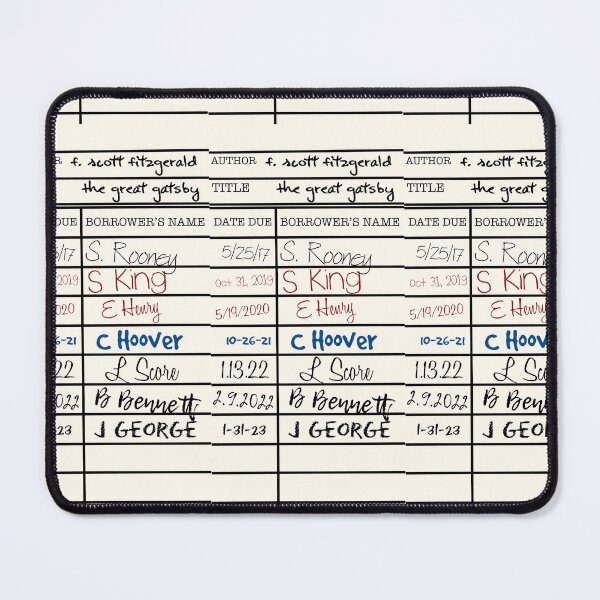 Item preview, The Great Gatsby Library Card designed and sold by noelle20.