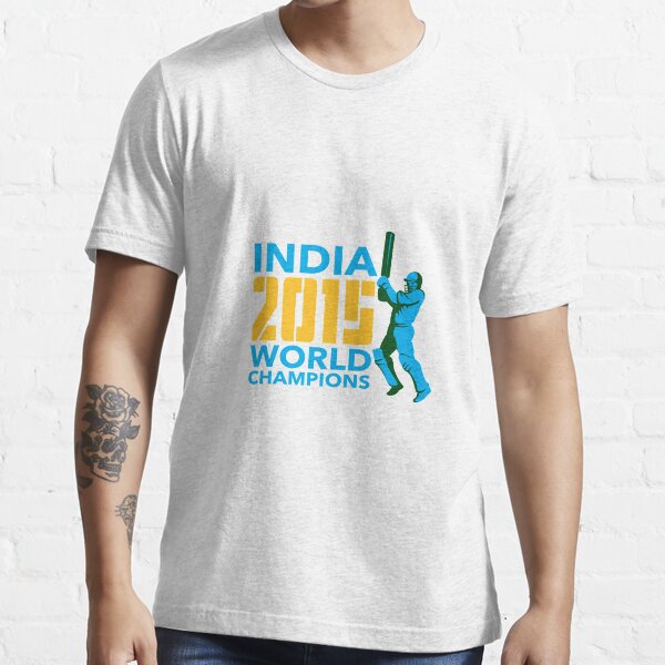 India Cricket 2015 World Champions Isolated Essential T-Shirt