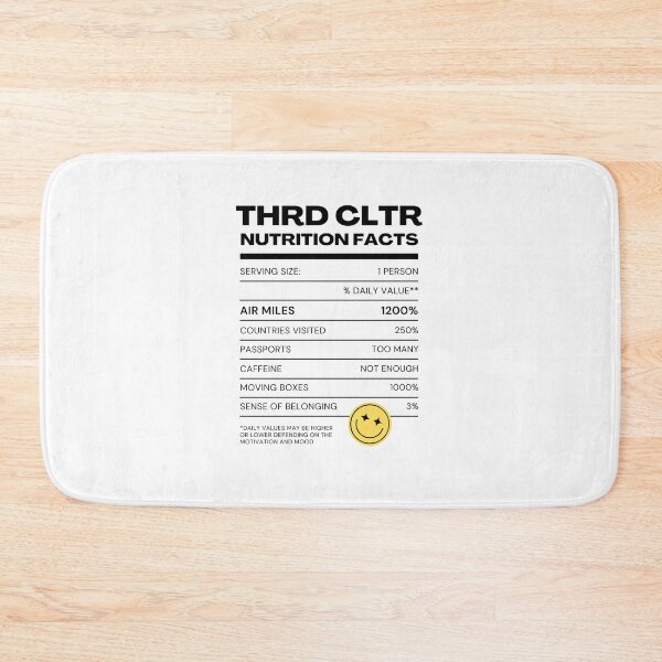 Item preview, Third Culture Nutritional Label designed and sold by ThirdCultre.