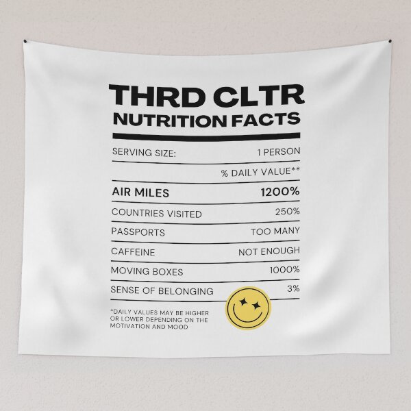 Item preview, Third Culture Nutritional Label designed and sold by ThirdCultre.