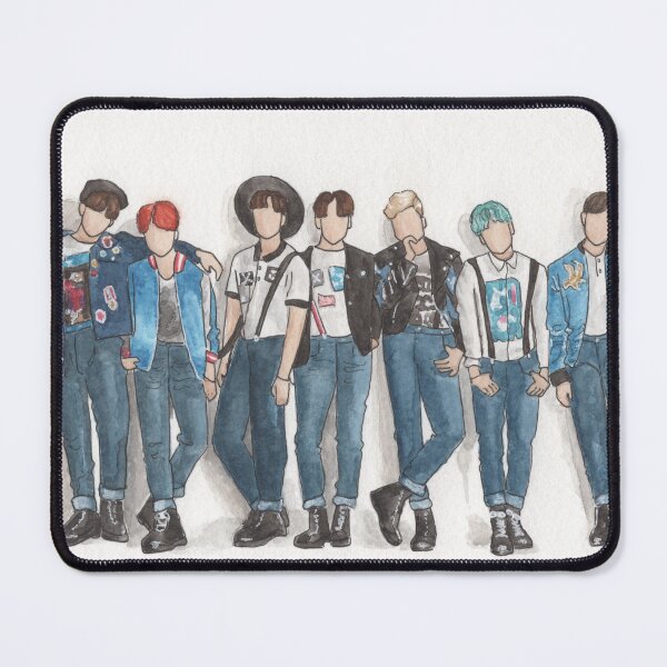 Item preview, BTS Run Watercolor designed and sold by elizabethhomme.