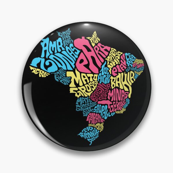 Item preview, Groovy Brazil Map. designed and sold by paulo silveira.