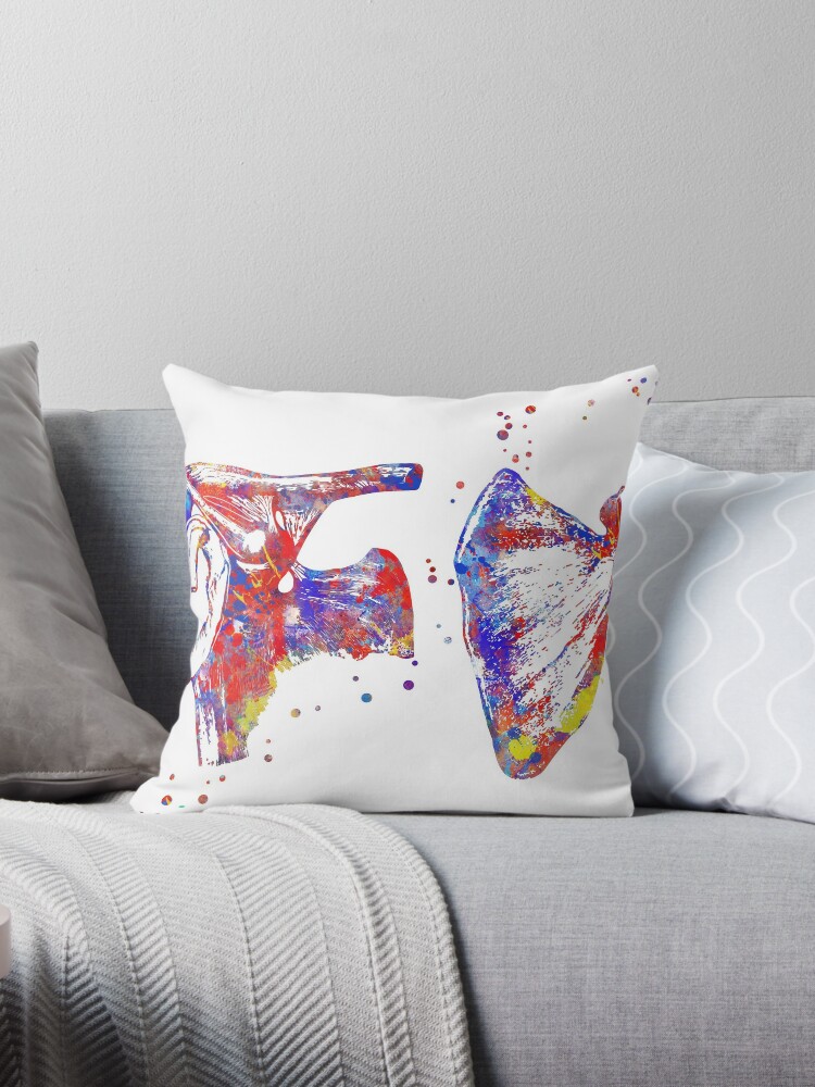 Sacrum and the Lumbar Spine, human anatomy, Sacrum anatomy, watercolor  Sacrum Throw Pillow for Sale by Rosaliartbook