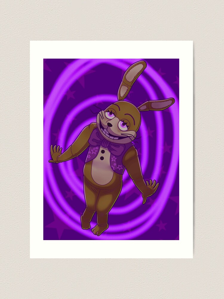 Five nights at Freddie's Glitchtrap  Art Print for Sale by Louaffi Shop