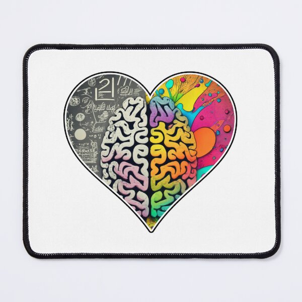 Item preview, 2 side brain in heart by Jonathan P. designed and sold by JonathanP514.