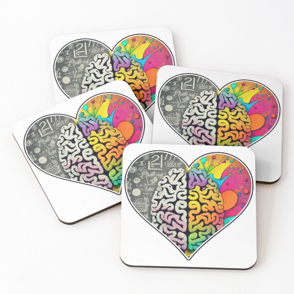 Item preview, 2 side brain in heart by Jonathan P. designed and sold by JonathanP514.