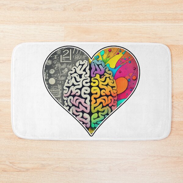 Item preview, 2 side brain in heart by Jonathan P. designed and sold by JonathanP514.
