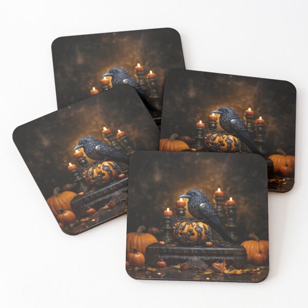 Item preview, Halloween Crow - Jeweled   designed and sold by Gritz - Photographer, AI Artist.