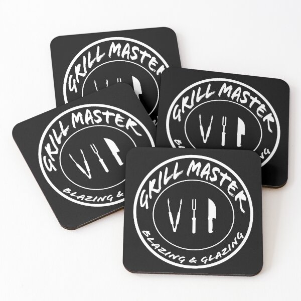 Item preview, Grill Master VIP Blazing & Glazing white text designed and sold by Karen Simon.