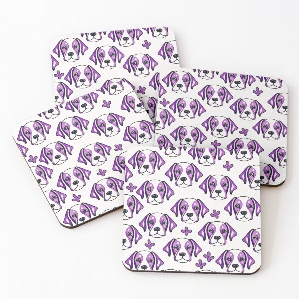 Item preview, Purple Dog Pattern designed and sold by Printsalotl.