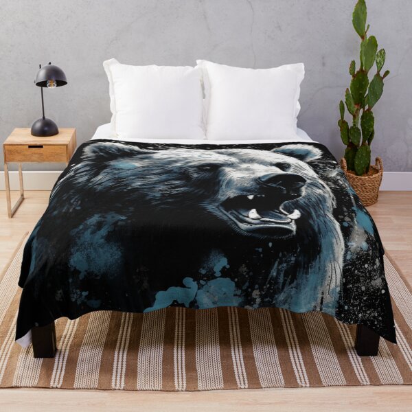 Item preview, An Angry Street Art Distressed Bear Face designed and sold by GVRDesign.