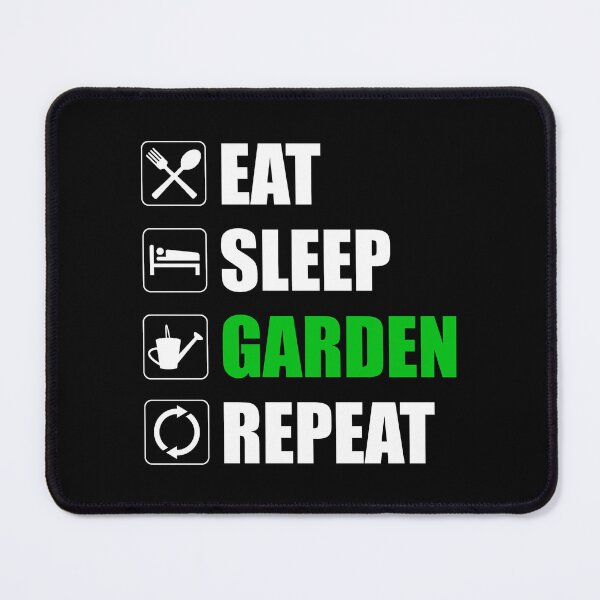 Item preview, Eat Sleep Garden Repeat designed and sold by Cat Lady Designs.