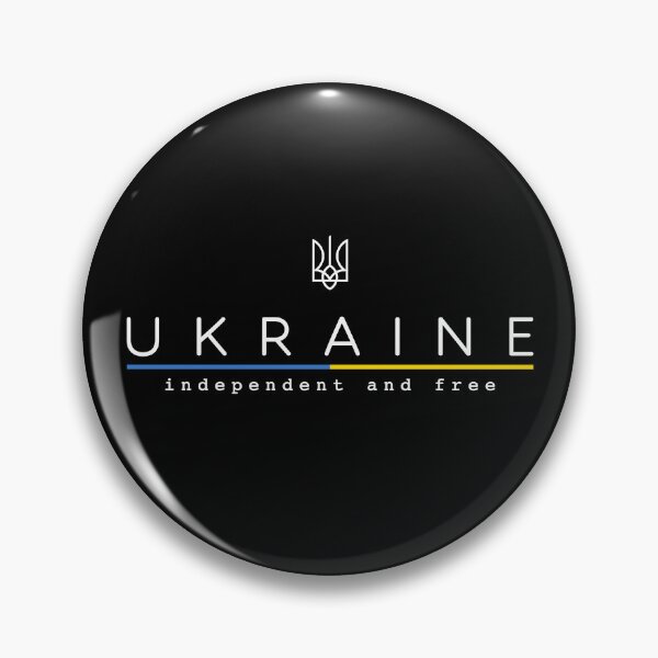 Item preview, Ukraine Independent And Free Blue Yellow Line Ukrainian Trident Tryzub designed and sold by Aide.