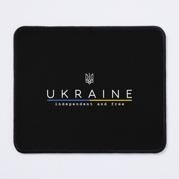 Item preview, Ukraine Independent And Free Blue Yellow Line Ukrainian Trident Tryzub designed and sold by Aide.