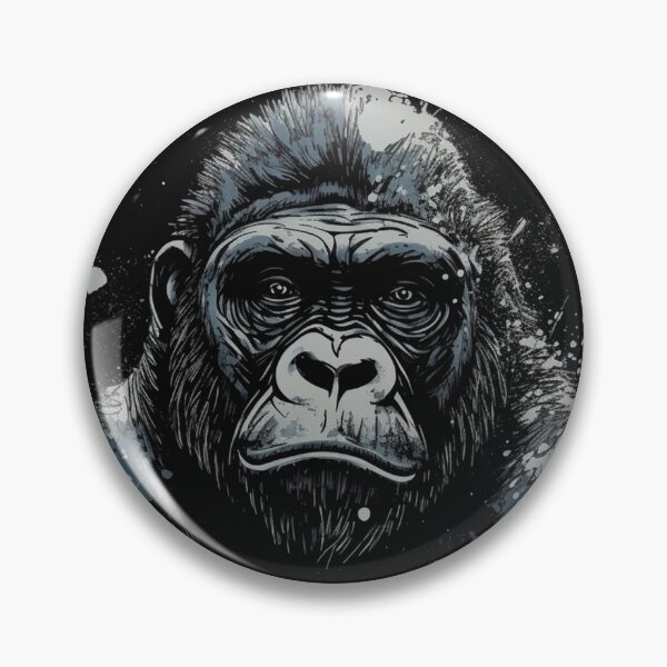 Item preview, A Street Art Gorilla Face Distressed Style designed and sold by GVRDesign.