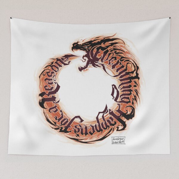 Item preview, Everything Happens For A Reason Ouroboros designed and sold by AndrewLawArt.