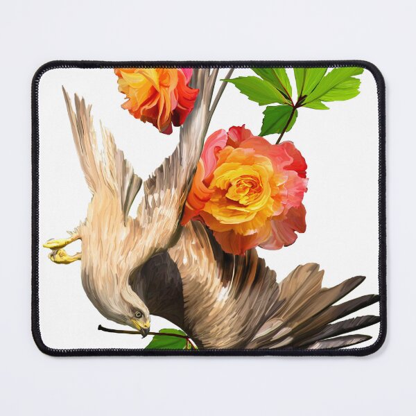 Item preview, Eagle whit flowers - White version designed and sold by ESAR-planet.