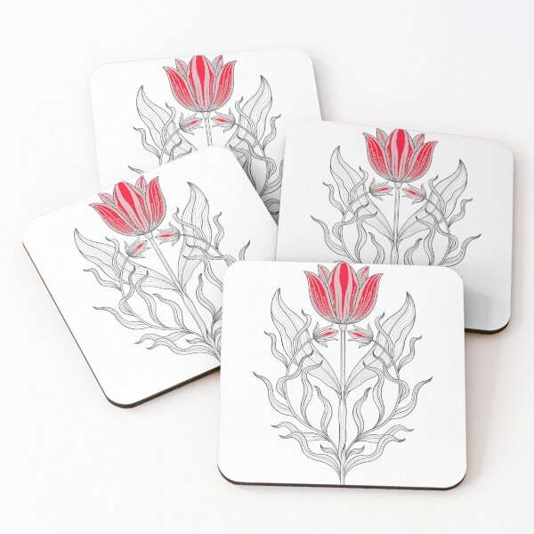 Item preview, Colored rose graphic design art print designed and sold by dcrc.