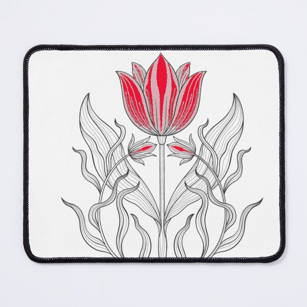 Item preview, Colored rose graphic design art print designed and sold by dcrc.