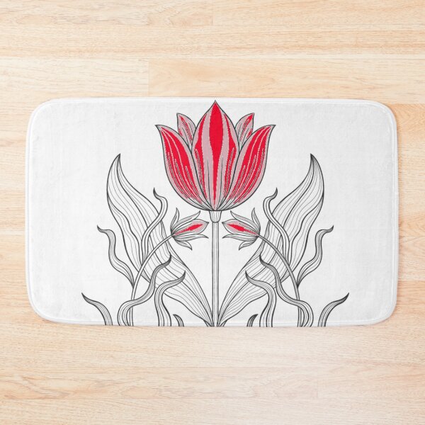 Item preview, Colored rose graphic design art print designed and sold by dcrc.