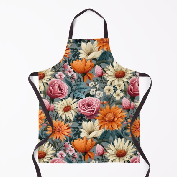 Item preview, Light Pink and Orange Floral Vintage Pattern designed and sold by Qoupy.
