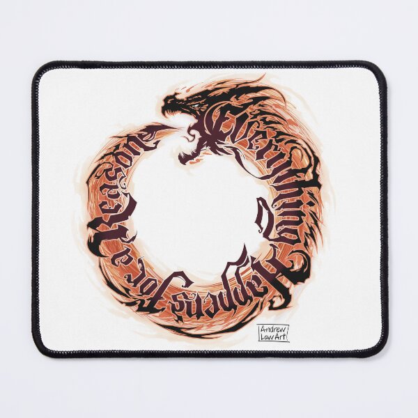 Item preview, Everything Happens For A Reason Ouroboros designed and sold by AndrewLawArt.