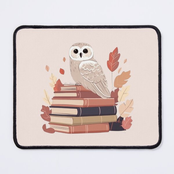Item preview, Owl & Books designed and sold by Cozy Nerdy Things.