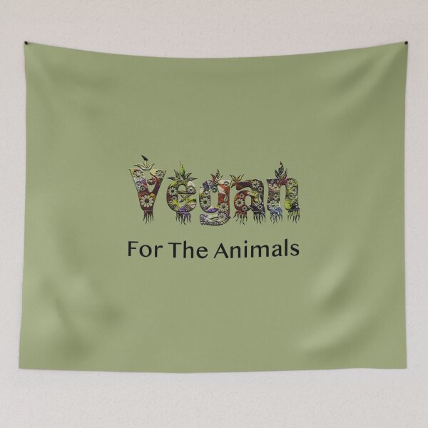 Item preview, Vegan for the animals designed and sold by karinasalwaszka.
