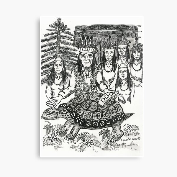 Peacemaker comes to the Turtle Clan Canvas Print