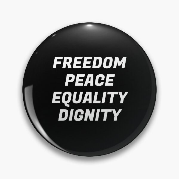 Item preview, Freedom Peace Equality Dignity - International Day of Peace - freedom quotes designed and sold by Inspirationmotivation.