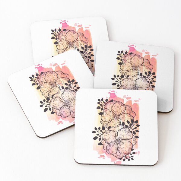 Item preview, Pink Watercolor Flowers Duda designed and sold by BEATRIZKOBORI.